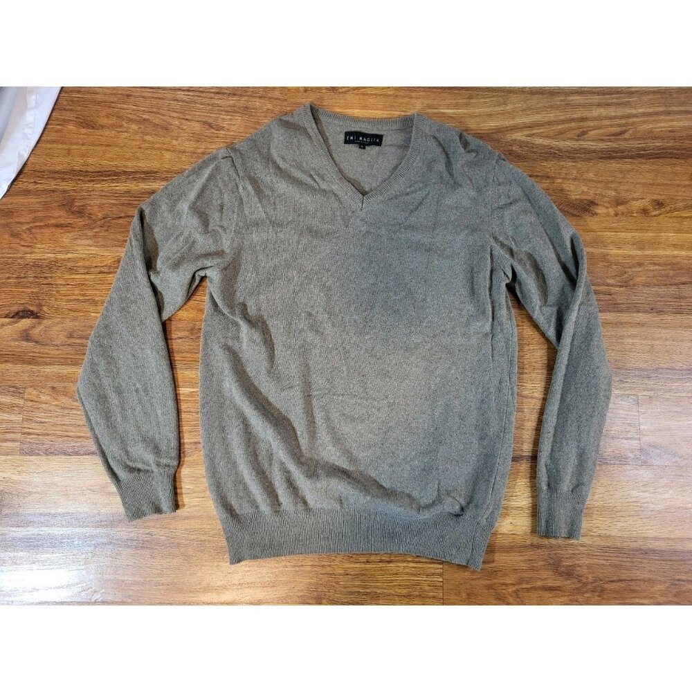 EMI MAGLIA "Made in‎ Italy" Beige Tan Cashmere Wool Blend Sweater Size S